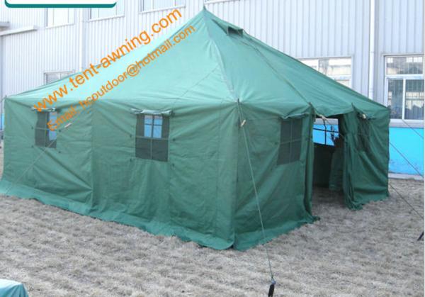 UV Resistance Military Canvas Tents Pole-style Galvanized Steel Waterproof  Military  Camping Tent