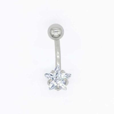 Umbigo da estrela de Hollywood 8mm que perfura 316 de aço inoxidável