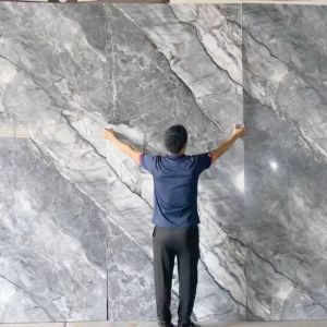 Glossy Marble Bamboo Charcoal Board Veneer Marble Fiber Wall Panel Bamboo