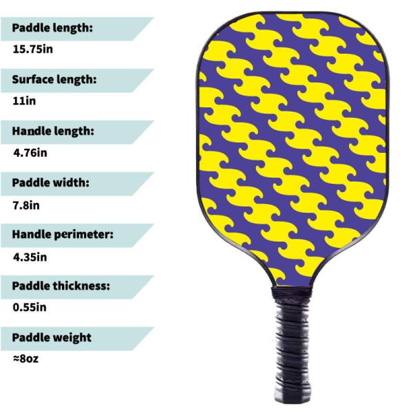 Fine Line Fiberglass Pickleball Paddles Beginner Pickleball Set  40*20*1.4cm