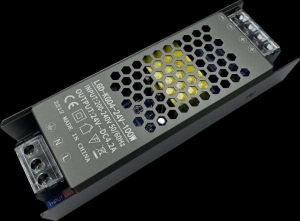 Ultra Thin Power Supply 12V 24V 100W 8.4A 4.3A Switching Black Power Supply
