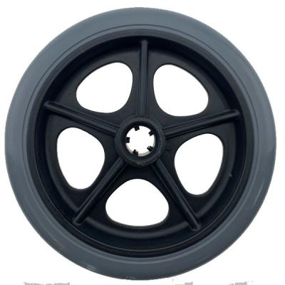 As rodas do rodízio da cadeira de rodas do PVC TPR 175mm entregam o OEM da roda do trole aceitável