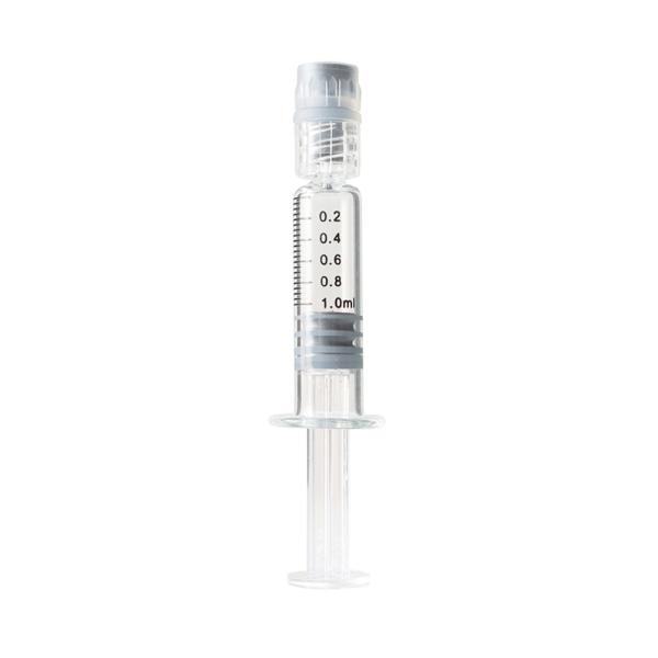 seringue en verre de serrure de 1mL Luer réutilisable pour l'huile de CBD