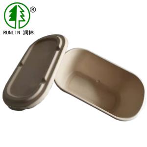da micro-ondas biodegradável reusável do bagaço da cana-de-açúcar de 500ml