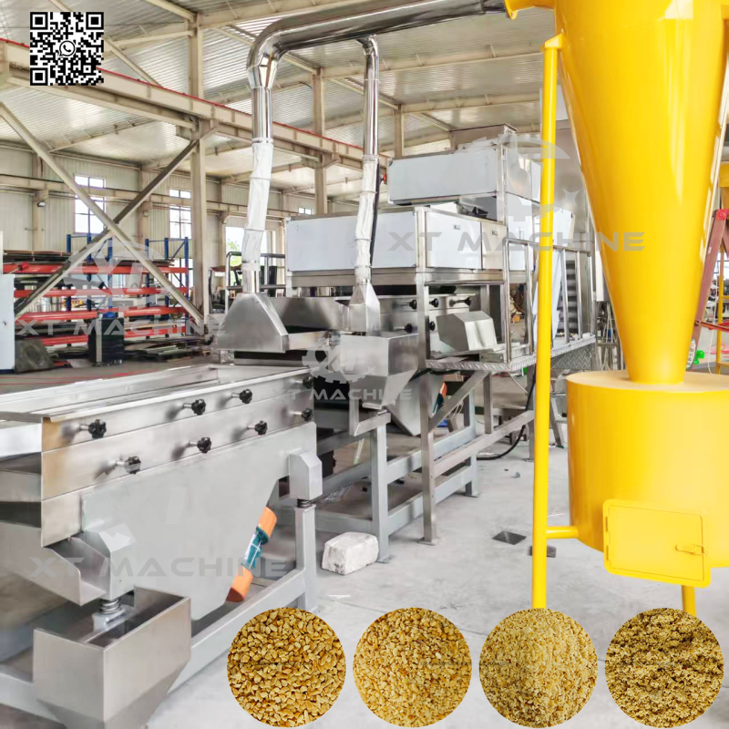 Industrial Peanut Chopping Machine with 500kg/hr Capacity, 7.5kw Power and 2-Stage Chopping for Uniform Nut Processing
