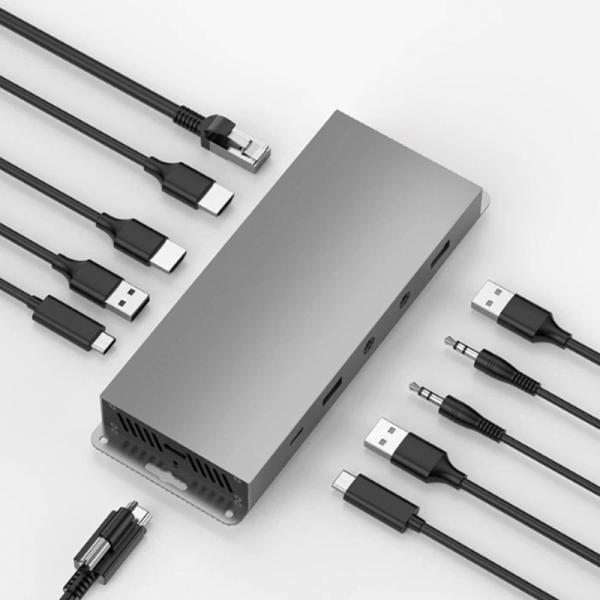 Station d'accueil graphique USB 3.0 avec support de montage pour système ProAV