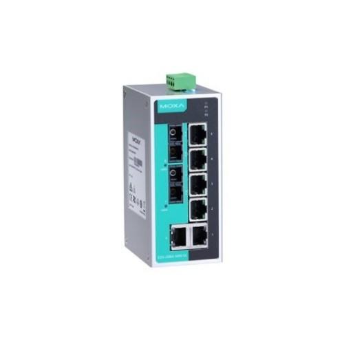 Economical industrial Ethernet switch Moxa EDS-208A 8-port unmanaged  switch