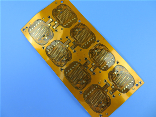 Double Layer Flexible PCB Built On Polyimide with Immersion Gold and Yellow Coverlay for Tracking Device
