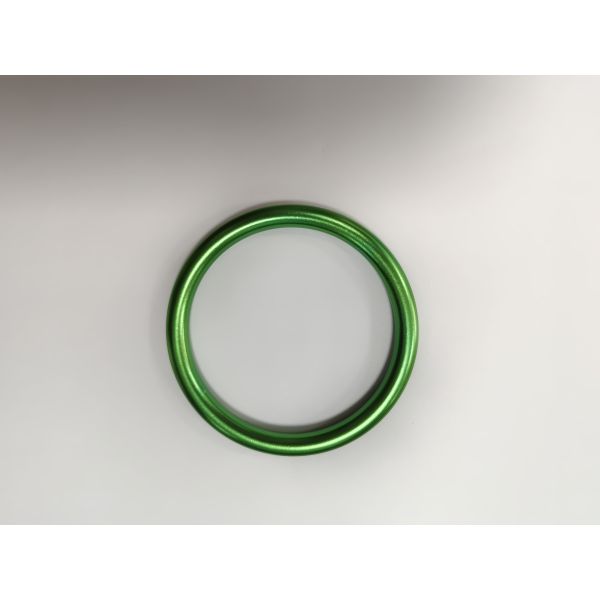 Lightweight Anodizing Finish Green Aluminum Sling Ring For Comfortable Baby Carrier