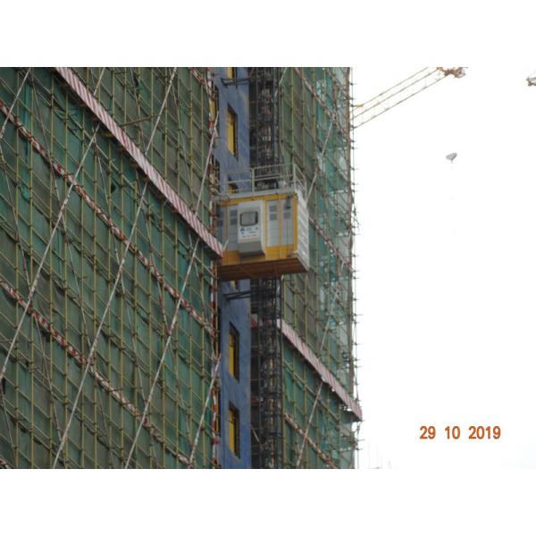 36 M / Min Construction Material Lifting Rack & Pinion Hoist