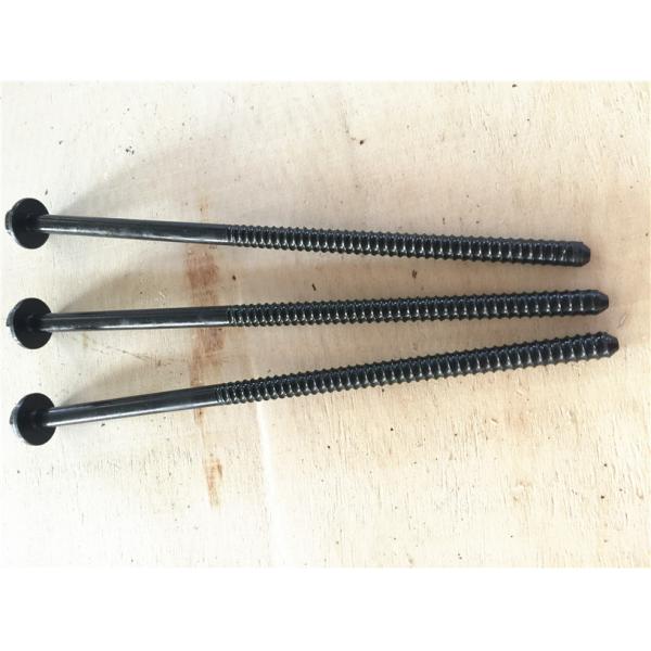 Concrete Forming Coil Bolt Metal Fasteners 300mm Length Black Finish Surface