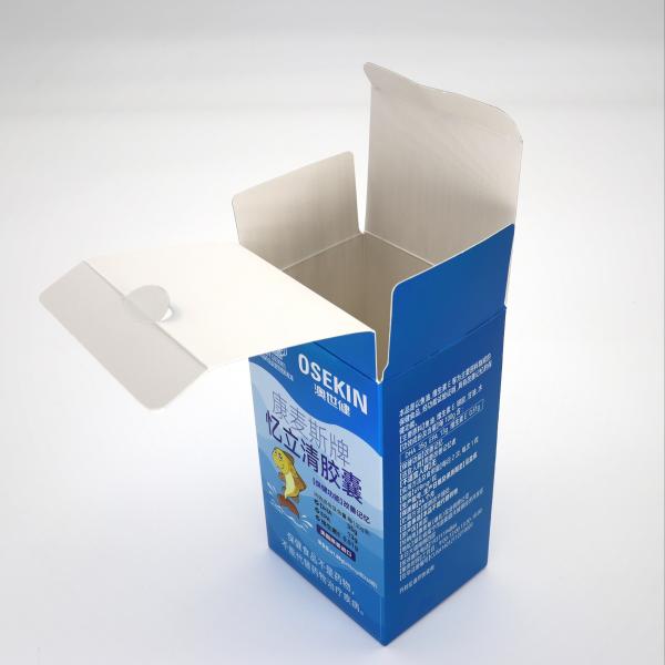 Custom Wholesale White Paper Pharmaceutical Pill Health Products Packaging With Logo