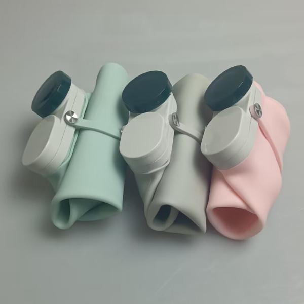 Custom Logo Collapsible Silicone Drinking Water Bottle Perfect for Business Gifts