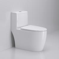 Design moderne Une tasse de toilette en céramique en pièce Bi-Bidet Double-Flush Forme carrée Mural-Hanging Blanc WC P-Trap pour les articles sanitaires de salle de bain