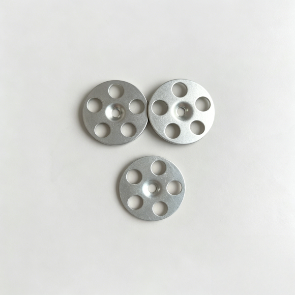 Galvanized Steel Board Fixing Self Locking Washers Round 6mm Center Hole