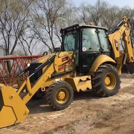 Cat416 Japan Komatsu Used Backhoe Loaders With YUNNEI Engine