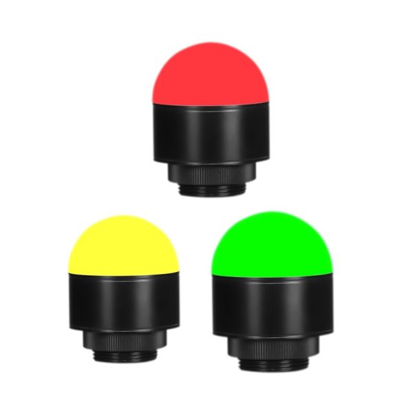 Compact Industrial Warning Light with IP65 Protection DC24V Three-Color RYG LED Indicator Lamp
