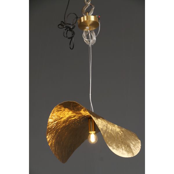 Designer Post-Modern Luxury Pendant Light Copper Simple Creative UFO Model Living Dining Bedroom-Brass Gold Finish Villa Use