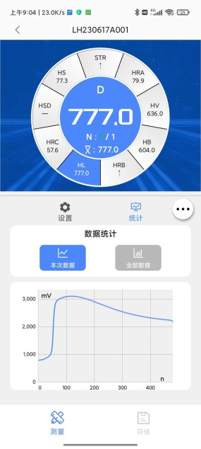 Connected to Mobile Phone APP Cloud Pen-Type Leeb Hardness Tester