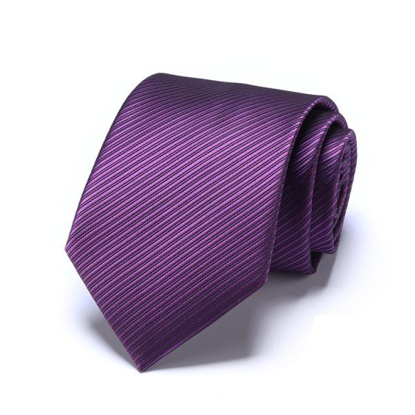 Woven  Business  Neckties 100% Silk Stripped Ties Jacquard Neckwear Men Style