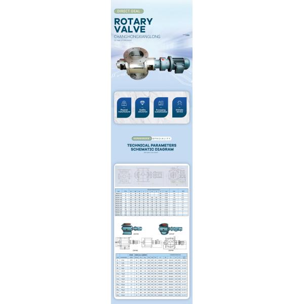 Велосипедное колесо типа 304/316L Ротационный клапан питания для подачи материала в конвейерную трубу