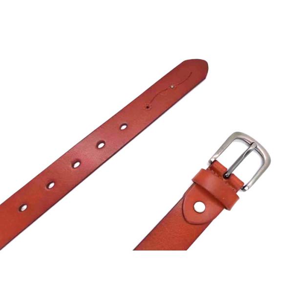Fashion Womens Studded Leather Belt Punching With Flower Pattern Zinc Alloy Buckle