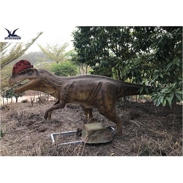 Realistic Silicone Life Size Model Dinosaurs , Forest Dinosaur Garden Ornaments