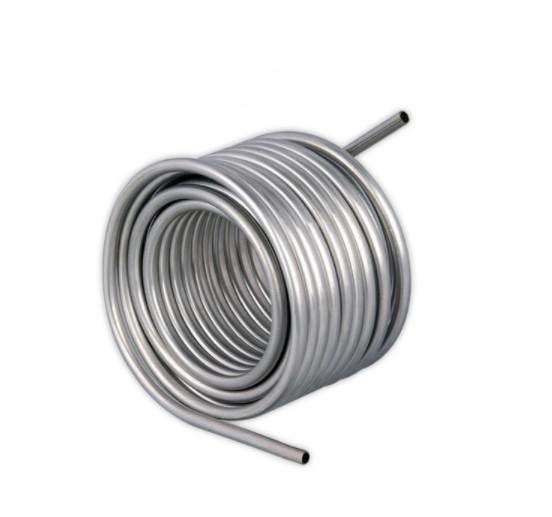 Titanium Coil Counter Flow Coaxial Heat Exchanger 3.5Mpa 3mm Thickness