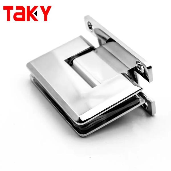90 degrés en acier inoxydable Polissage Soft Close Shower Screen Hinges de porte en verre