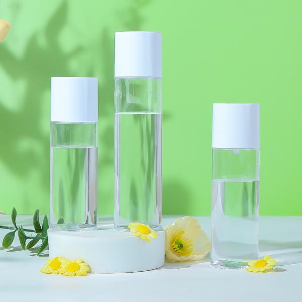 Botella de loción de vidrio personalizable para envases cosméticos