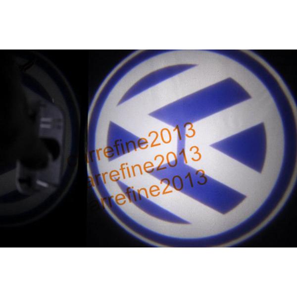 LED 3D logo ghost shadow light for Volkswagen VW Touareg Sagitar Magotan CC Golf Passat
