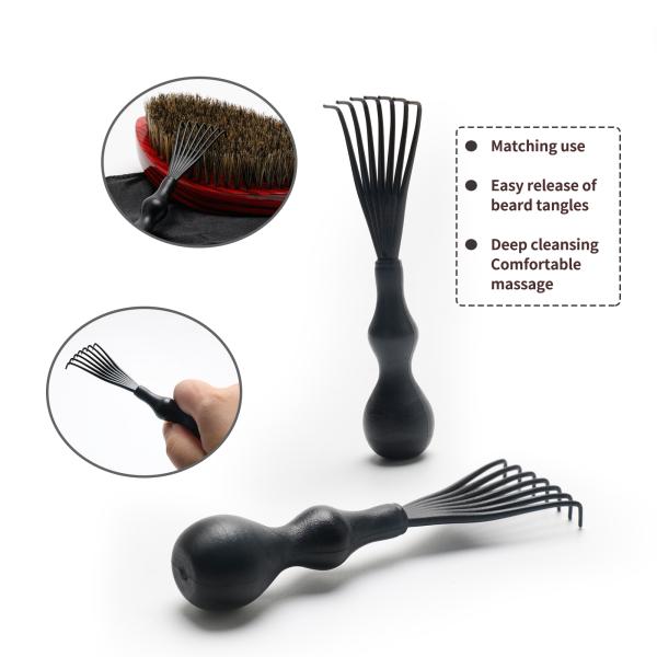 Long Handle 360 Wave Brush Set Custom Logo Hair Beauty Care