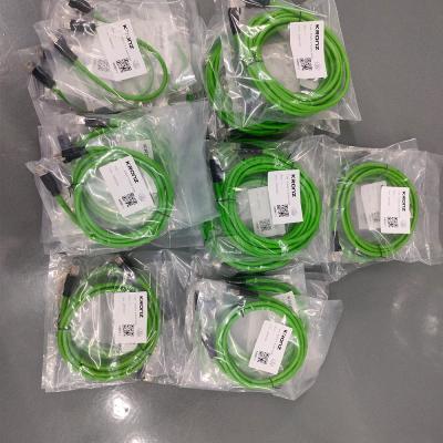 4 Pin Cat5e RJ45 Connectors For Ethernet Data Transmission With 15 Meter Green Cable
