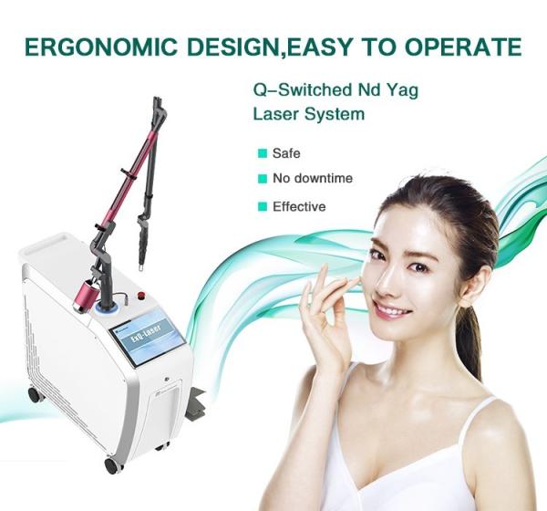 Vascular / Birthmark Q Switched ND Yag Laser Tattoo Removal Machine 5Hz Virtually painless