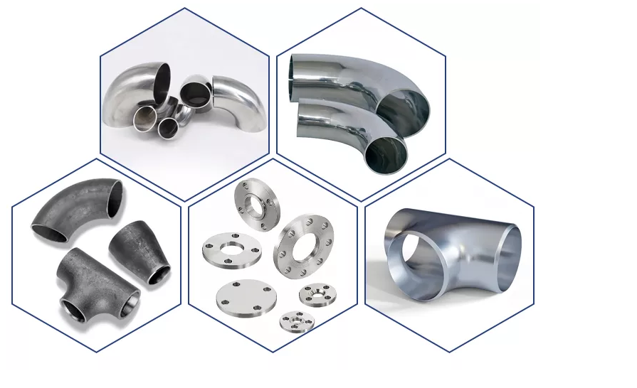 Titanium Alloy ASTM Ti-2Al-2.5Zr Long Radius  90 Degree Elbow Pipe Fitting PE/BE Tee