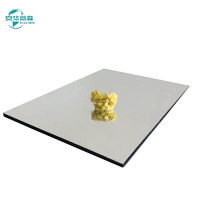 Strong Impact Resistance Mirror ACP 3/4/5/6mm Panel Thickness In 1220*2440mm Standard Size