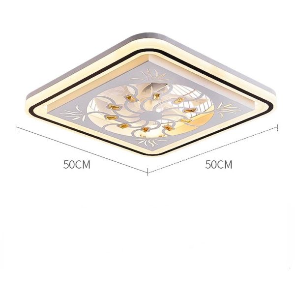 Restaurant Nordic Living Room Bedroom Ceiling Light 220V 110V Led Electric Fan Light (WH-CLL-68)