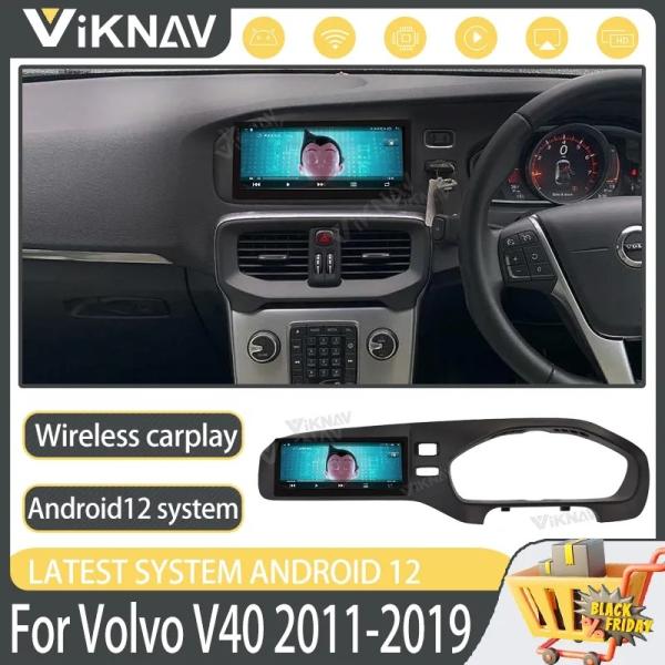 Для 2011-2019 Volvo V40 8,8 дюйма Android Авто экран Главный блок Навигация GPS Мультимедийный проигрыватель Беспроводной Carplay 4G