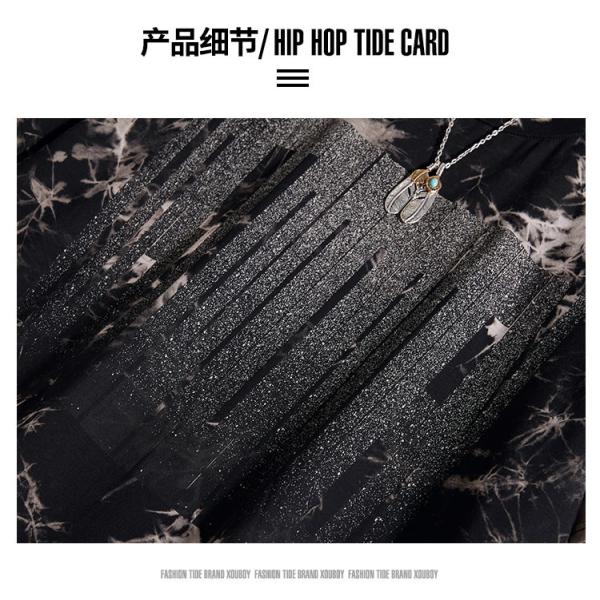 120-250gsm Summer Unisex Oversized T Shirt Tie Dye Short Sleeve Men′S Hip Hop Tee