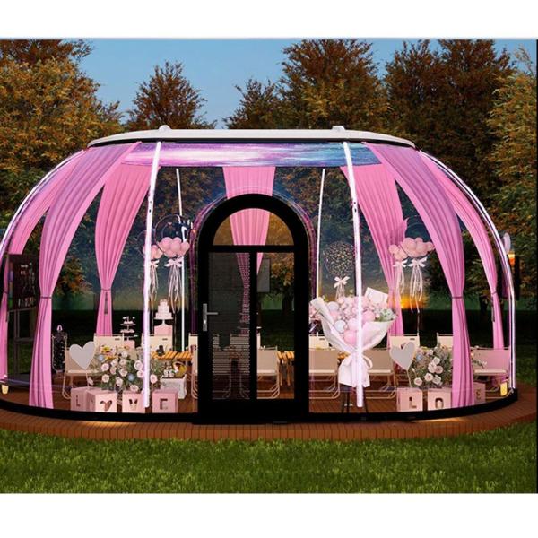 Experience the Great Outdoors in Comfort with Our PC Transparent Dome Tent and Starry Sky