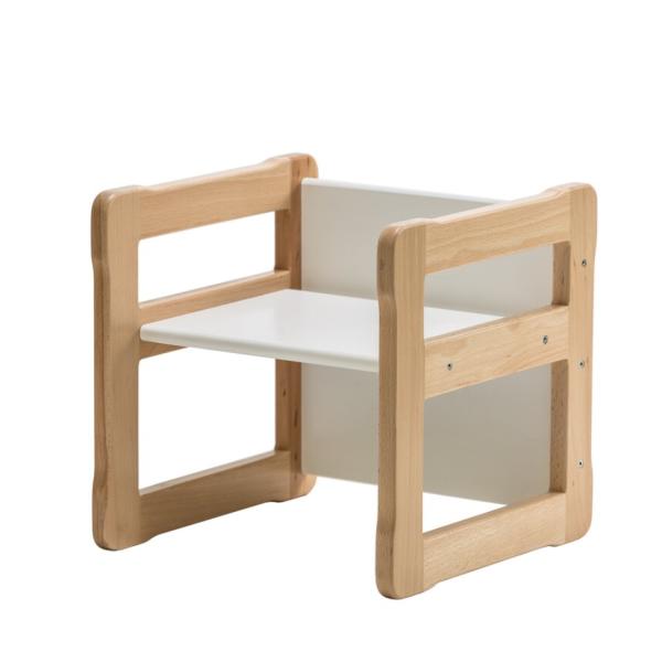 Customized Logo Space Saving Function 202406 Montessori Wooden Multi-functional Chair