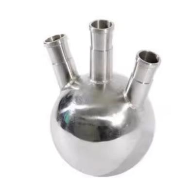 316 stainless steel round bottom flask lab with mirror