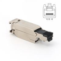 Casas metálicas RJ45 Conector de campo de 4 pinos com fio