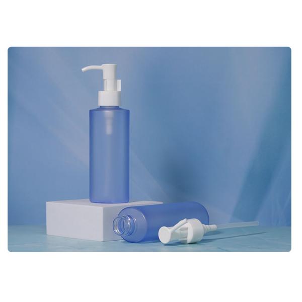 Botella de loción con tapa de tornillo de 120 ml Impresión de pantalla de botellas de bomba de plástico de color personalizado