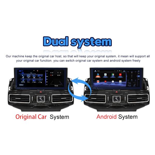 Радио экрана касания 128G андроида 10 на крейсер 200 LC200 2016-2020 земли Тойота