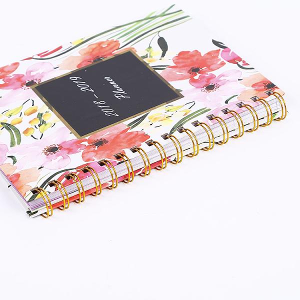 Hardcover CMYK Print School Academic Inspirational Weekly Planner Paper Note Book