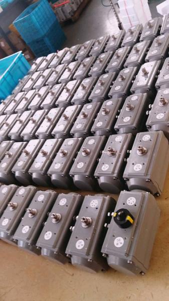 AT Series Rack And Pinion Air Pneumatic Actuator For Ball Valve Butterfly Valve