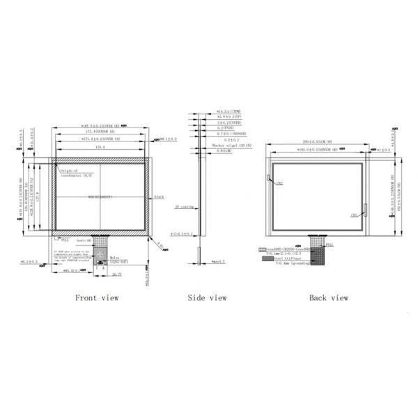 8.4 Inch TFT Capacitive Touch Screen Standard Industrial PCAP Touch Screen