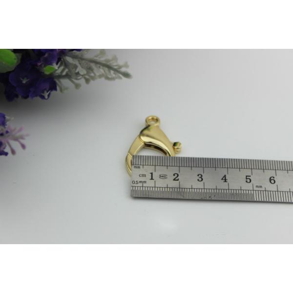 Fashion zinc alloy bag metal mini lobster claw clip snap hook match with metal chain