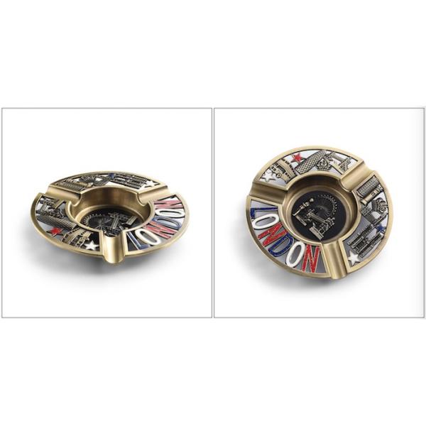 Подгонянный Ashtray металла Rohs 118mm круглый/портативный Ashtray сигареты